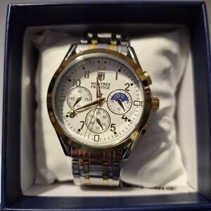 Silver and Gold Mens  Chronograph Watch By Invicta
